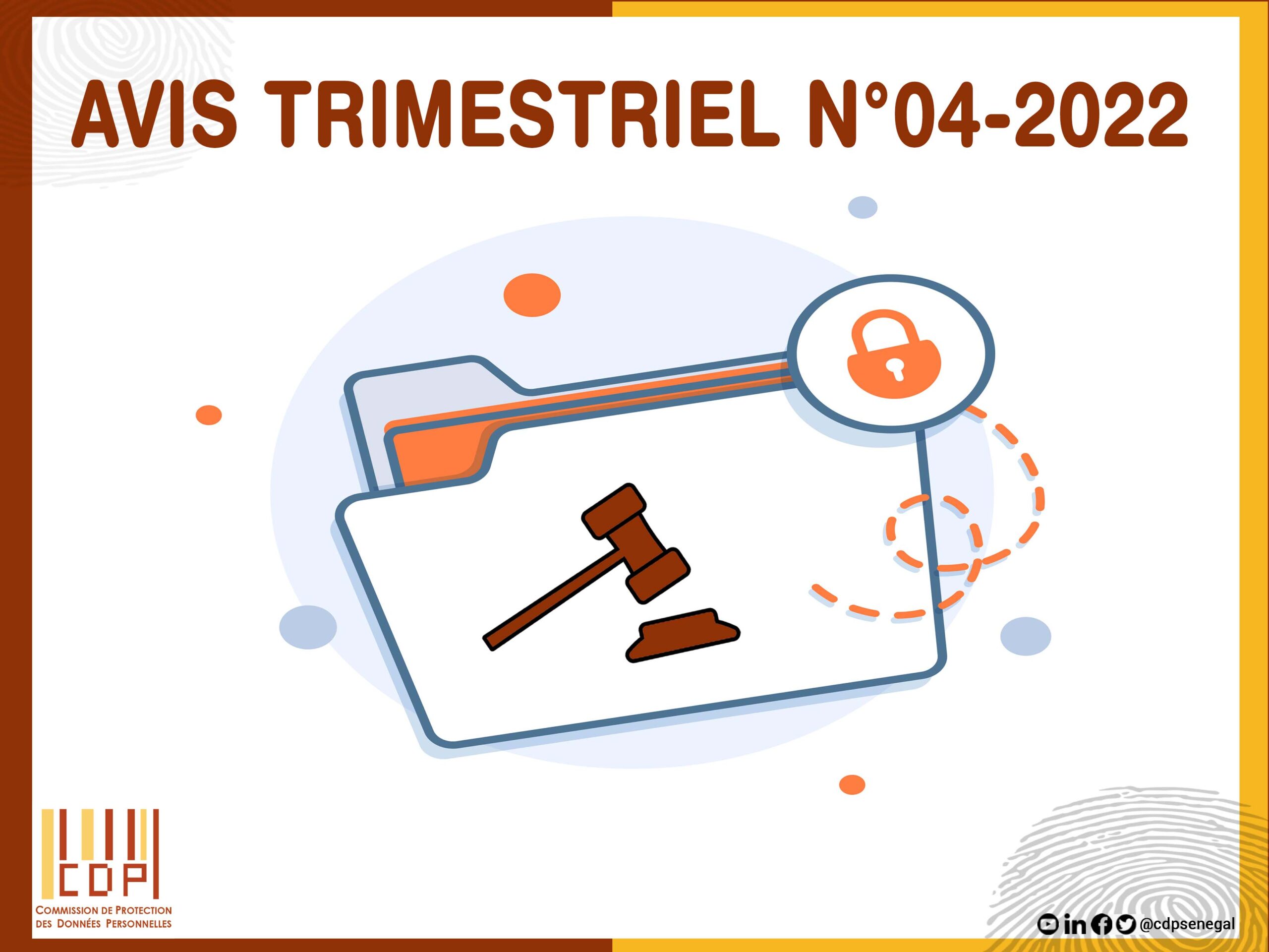 la CDP publie son 4e avis trimestriel de l’année 2022